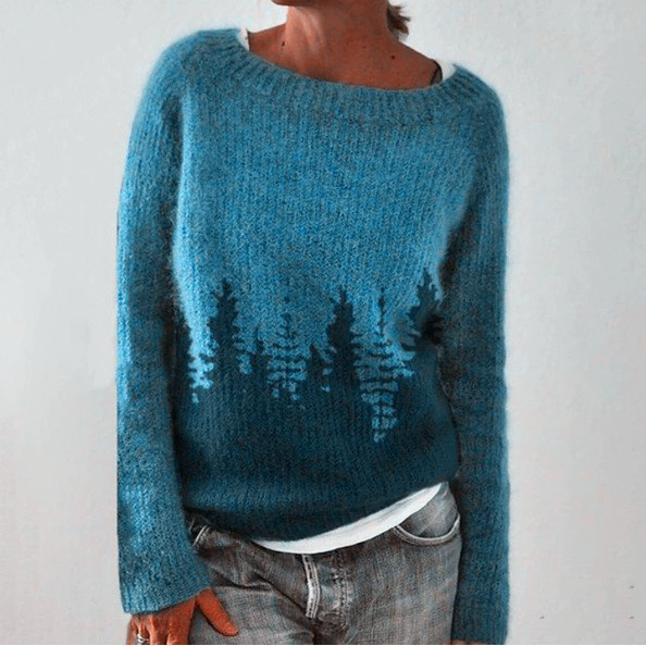 Natalie | Vintage Islandzki Sweter z Wełny