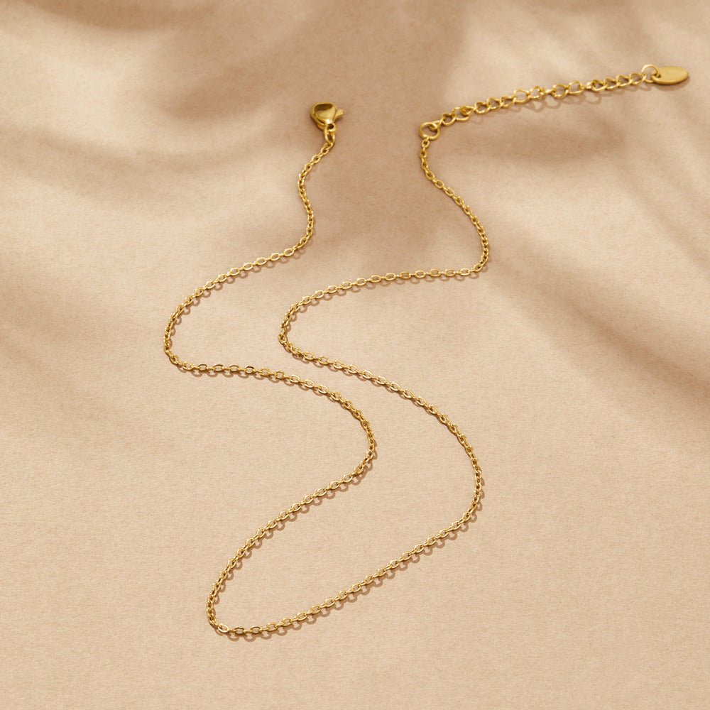 Simple Chain Charm Necklace