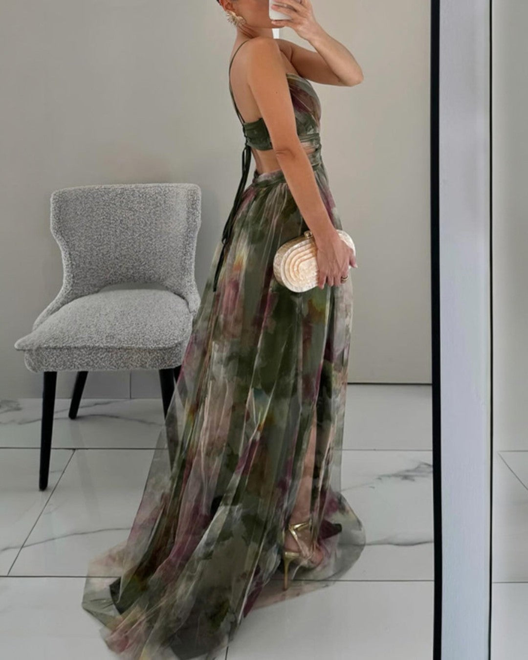 Eliza - Czarująca sukienka maxi w kwiaty
