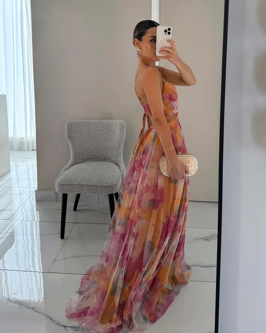 Eliza - Czarująca sukienka maxi w kwiaty
