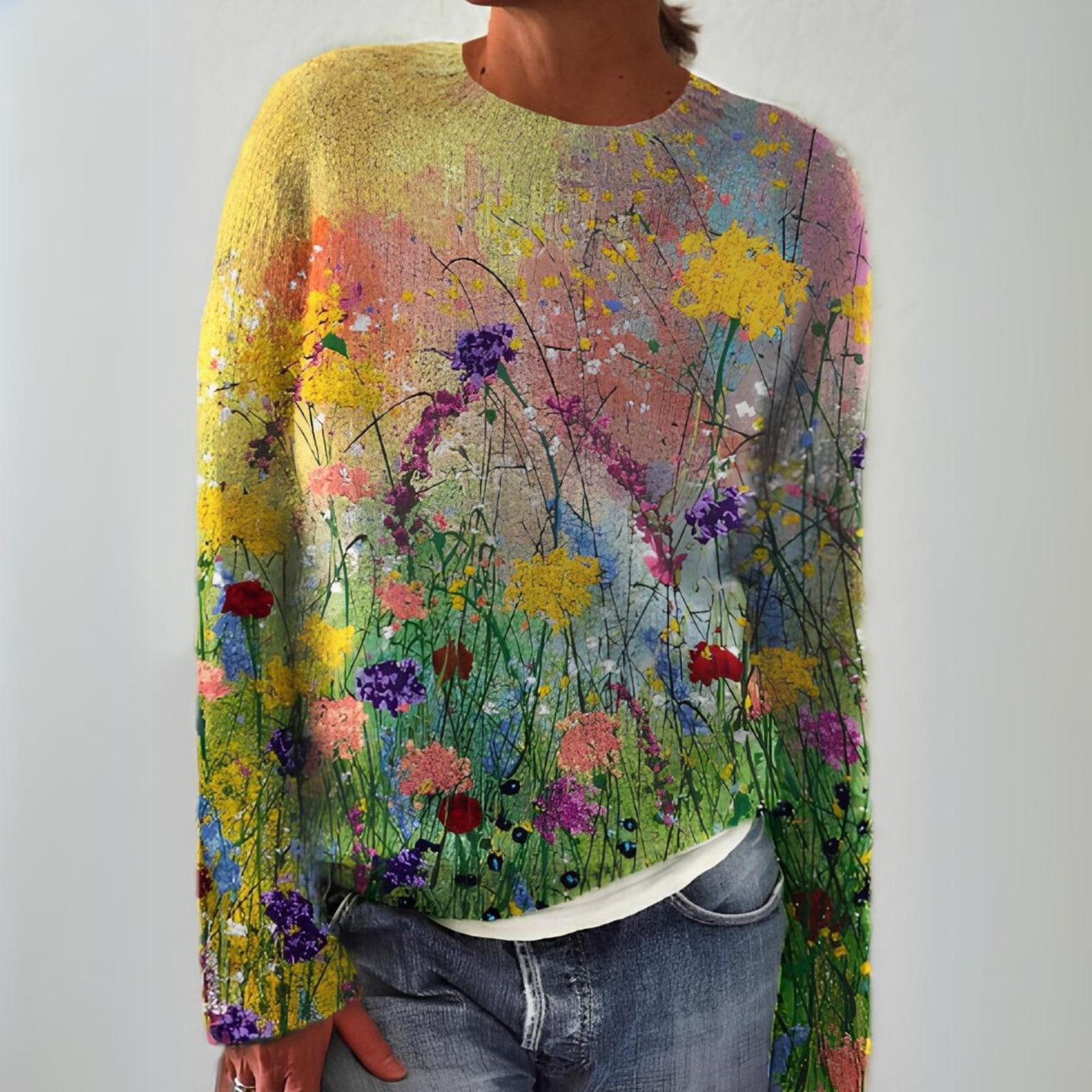 Grace | Vintage Islandzki Sweter Wełniany