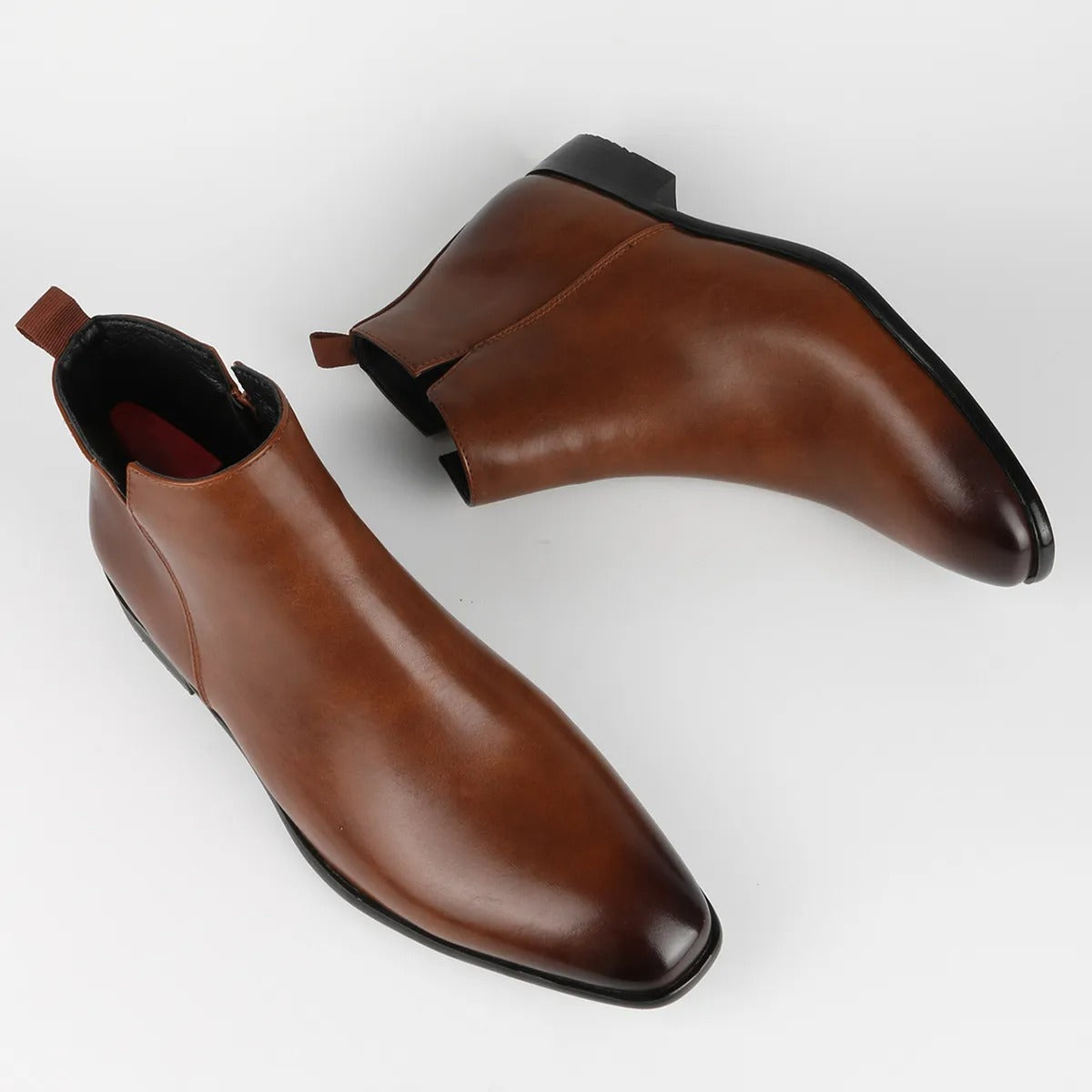 Męskie obuwie buty | Buty o długości do kostki z bocznym zamkiem projekt