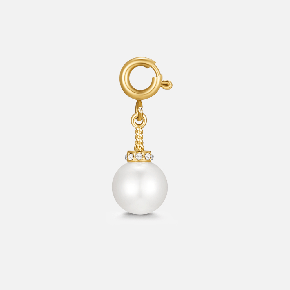 Crystal & Pearl Charm
