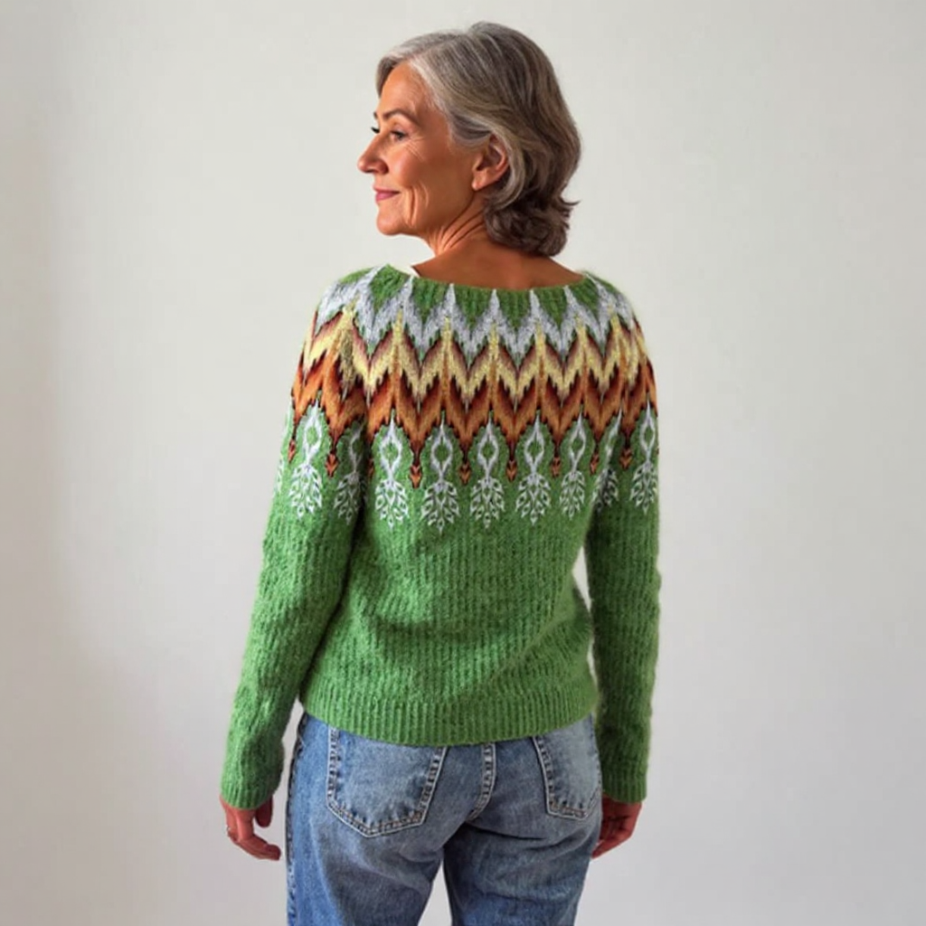 Sophia | Vintage Islandzki Sweter Wełniany