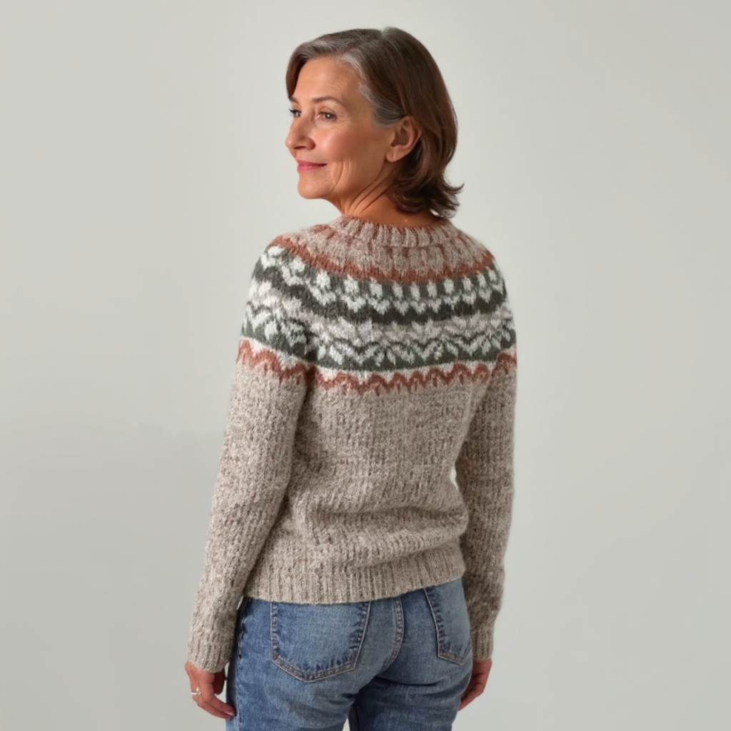 Olivia | Vintage Islandzki Sweter z Wełny