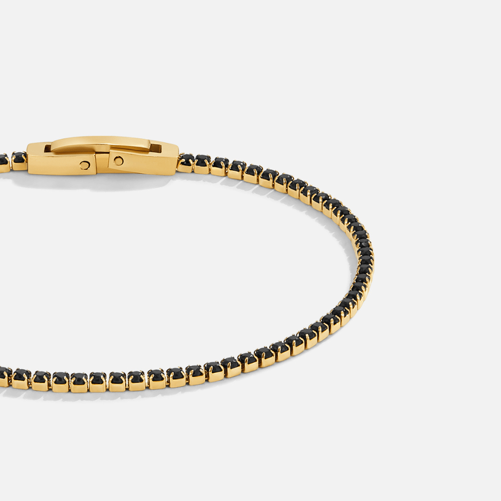 Midnight Black Crystal Bracelet