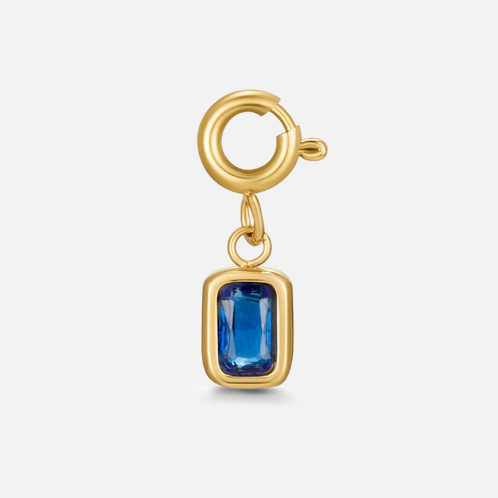Mystic Blue Crystal Charm