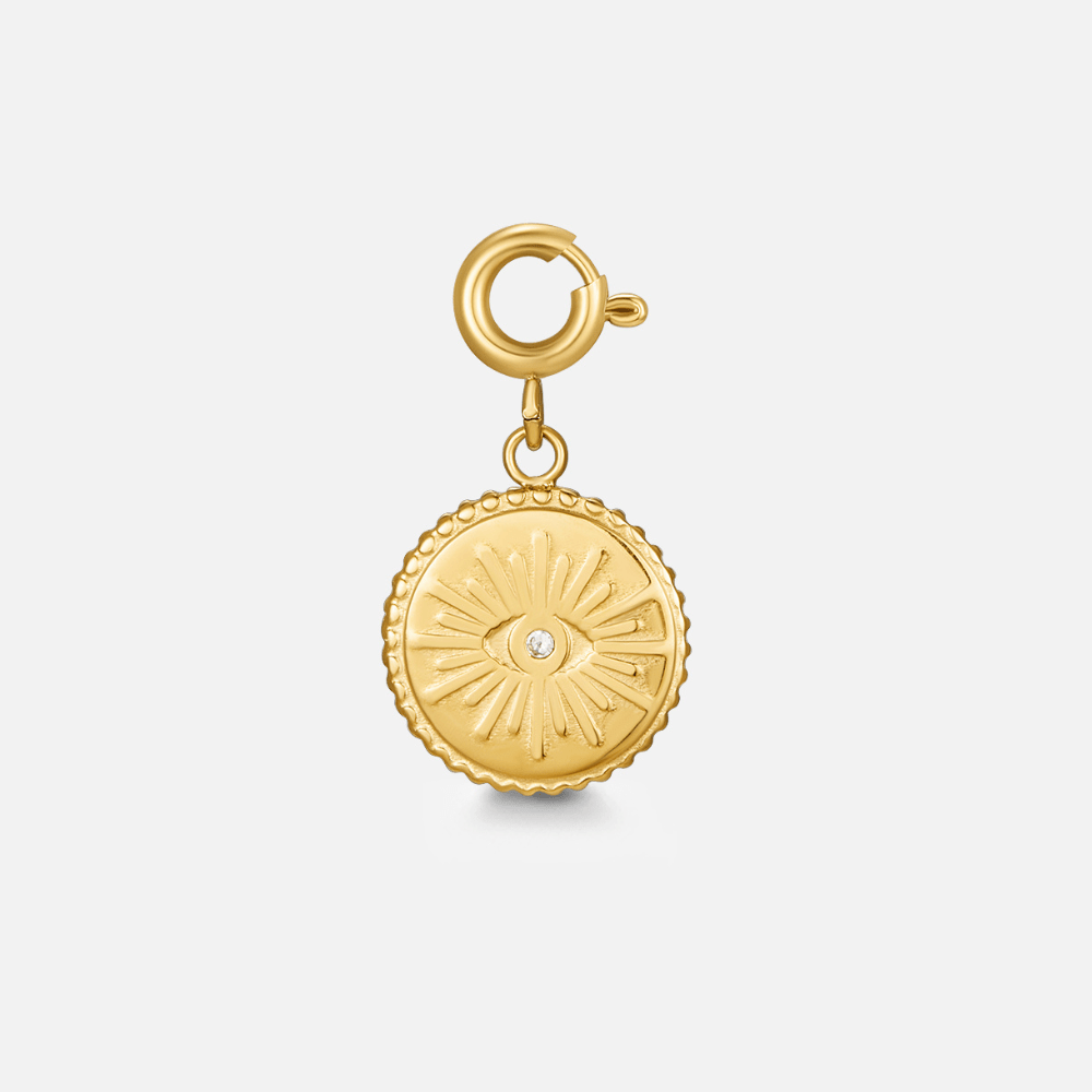 'The Truth' Gold Eye Coin Charm