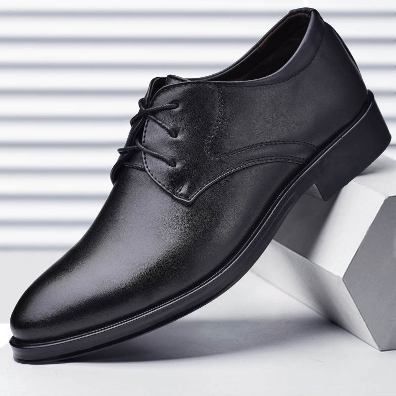 Buty męskie wizytowe | Sznurowane z matowym wykończeniem formalnym